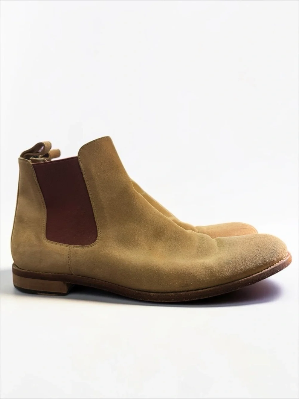 Taft Jude Chelsea Boots Suede Camel Handmade Tan EU 40 Spain